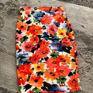 Vibrant Floral Pencil Skirt